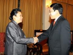 Deputi Menlu Laos Sunthon Saynhachac melakukan kunjungan kerja di Vietnam